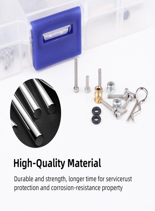 AllinRC 271pcs M1.4 RC Screw Kit Screws Assortment Set Hardware Fasteners for Axial SCX24 1/24 RC Crawler Deadbolt C10 Jeep AXI90081 AXI00001 AXI00002 - Image 4